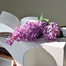 Nouvelle fleur de lilas artificielle en silicone rose, fleur artificielle violette de 75 cm, plante de simulation en plastique, fleur artificielle décorative pour mariage