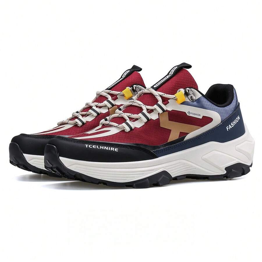 Men Casual Athletic Shoes - Red - View 1