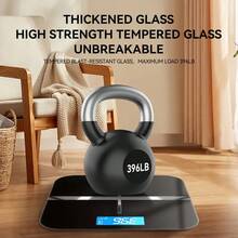 Multi-Function Smart Body Fat And Weight Scale, Bathroom Digital Scale With Tempered Glass Wide Platform, Precise & , Large Digits, Easy-Read Electronic Scale, LCD Display, 390lbs Capacity Bathroom Weight Scale, Connects To Mobile Devices To Receive Real-Time Data, Suitable For Home, Fitness, Outdoor - Pink - View 5