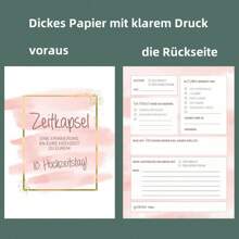 30pcs Modern Time Capsule Wedding Greeting Cards Set, Wedding Blessing Cards Creative Game Guest Book Replacement, Fashionable German Wedding Ceremony Decors Summer Birthday Gifts Beach Back To School School Supplies Room Decor