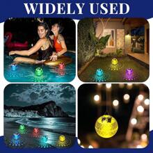 Solar Floating Lights Swimming Pool Waterproof LED Solar Power Multi Color Changing Water Drift Lamp For Fish Tank Pond Led Solar Floating Lamps Swimming Pool Ball Solar Panel Powered Pond Drift Waterproof Glow Show Disco Color Changing Lights