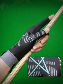 Guanti da biliardo a tre dita aperti, ad alta elasticità, traspiranti e sottili, guanti da snooker antiscivolo per mano sinistra, modelli unisex