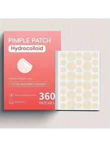 痘痘贴，隐形斑点遮盖 - 面部水胶体痤疮贴，瑕疵，护肤，面部贴纸，（360 片） - 彩色 - 查看 8