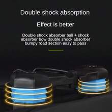 加高加大自行车座垫山地车非对称鞍座加厚可折叠自行车座垫高弹弹簧减震效果极佳超软加宽加厚