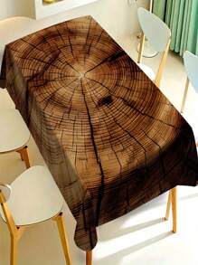 1/20 Stück minimalistisch ländliche alte Holzküche Restaurant bedruckte Tischdecke, Holzmaserung Muster Tischdecke - Festtags Tischdecke Dekoration, Zuhause Küche, Restaurant Dekoration, Festtags Geschenke, für alle Jahreszeiten geeignet.