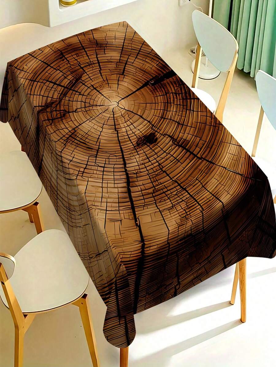 1/20 Stück minimalistisch ländliche alte Holzküche Restaurant bedruckte Tischdecke, Holzmaserung Muster Tischdecke - Festtags Tischdecke Dekoration, Zuhause Küche, Restaurant Dekoration, Festtags Geschenke, für alle Jahreszeiten geeignet.
