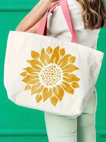 9pcs Extra Large Flower Stencils - Reusable For Lotus, Daisy, Peony, Sunflower Patterns For Painting On Wood, Walls And Garden Fences, Stencils For Painting,Back To School,School Supplies