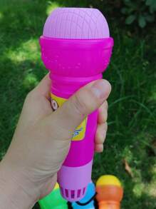 1pc Random Color Echo Microphone Toy,Perfect Gift To Have Fun With Singing And Pronunciation - No Batteries Required!(Some Parts Are Sent Random)
