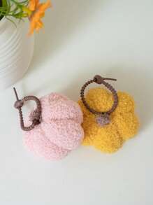 Llavero de calabaza estilo Kawaii - Decoración adorable y linda para Halloween y otoño para bolsos, hogar, coche | Regalo suave y encantador para fiestas de otoño, accesorios de cosplay (Amuleto acogedor naranja)