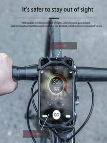 1pc Multifunction Rotatable Silicone Bicycle Phone Holder, Motorcycle Electric Bike Navigation Bracket For Riding, Multi Colors