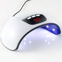 RTONTR 1 Stück Mini Nagel Lampe mit 18 Lampenperlen, weiße Nagel Lampe mit intelligenter Induktion, Backlampe, UV-Lampe zum Aushärten, schnell trocknende Nagel Phototherapie Maschine mit doppelter Lichtquelle UV Nagel Lampe, für Frauen und Mädchen Nail Art DIY Verwendung