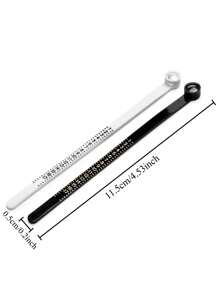1/2Pcs Mido Ring Measuring Ring US Size Finger Size Adjuster Standard Soft Size Ring Measurement Tool Ring Sizer Measuring Set Reusable Finger Size Gauge Measuring Tool With Magnified Glass Jewelry Sizing Tool 1-17 USA Rings Size Valentine's Day Ring Size Measurement