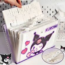 Sanrio Sanrio 8-Compartment Accordion Organizer Bag, Large Capacity A4 File Folder For Students, Teachers, Office Workers, Back To School Essential And Gift,School Supplies