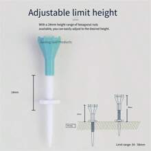 Golf Ball Tee With Adjustable Diamond Shaped Design, Zero Resistance Golf Accessory