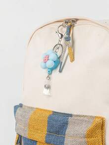 3D Flower Retractable Pull Keychain Double Rings Business ID Card Badge Holder With 40CM Extendable Strap Suitable For Men & Women Students Nurses Access Cards - Multicolor - View 8