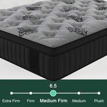 Duchessz 9"10''12"14"  Twin Full Queen King Gel Memory Foam Hybrid Pocket Spring Mattress In A Box Medium Firm - 12寸 - 查看 5