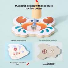 MEDOOSI-54 Pieces Kids Wooden Magnetic Fishing Toy Set/Children's Educational Game - 51PCS - 查看 4