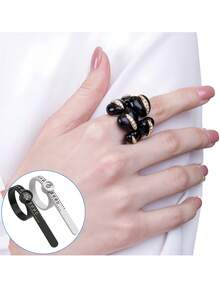 1-3 dụng cụ đo kích thước nhẫn, dụng cụ điều chỉnh kích thước ngón tay có thể tái sử dụng cho nhẫn lỏng, bộ dụng cụ đo vòng Mandrel, bộ đo có dụng cụ đo, dụng cụ đo vòng Mandrel, dụng cụ đo vòng bằng thép cao cấp, kích thước nhẫn US/EU/UK/JP - Nhiều màu - Xem 7