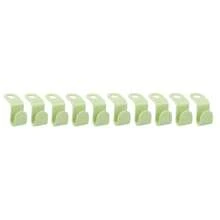 10 piezas Ganchos de conexión para perchas, ganchos de conexión para el hogar, hebilla de conexión de perchas de moda mini para perchas de ropa, conectores de ganchos en cascada, organizador de armario de plástico resistente para ahorrar espacio, hebilla de conexión apilable