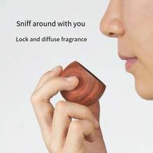 1PC/香薰精油扩香器迷你不倒翁小圆蛋摆件创意便携扩香器车载香球扩香器夏季必备持久留香精油花露水家用驱蚊持久挥发木质驱蚊方便小巧适用于车内卧室浴室卫生间浴室梳妆台客厅办公室香薰小摆件