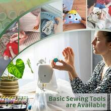 1pc Portable Sewing Kit, Home Sewing Tool Set With Thread Box, Needles, Sewing Accessories (Random Color)