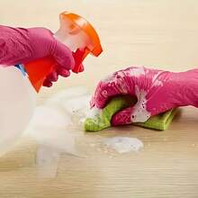 100/50/4pcs Per Pack (Without Box), Available In Deep Pink And Light Purple. Disposable Nitrile Gloves. Sizes: S, M, L, XL. Durable, Waterproof, And Thickened, Suitable For Household Cleaning. Also Applicable For Kitchen, Bathroom, Cleaning, Tattooing, Beauty Care, Hair Coloring, Pet Care, Beauty Salon, Cleaning Supplies, Etc. - Dark Pink - View 7