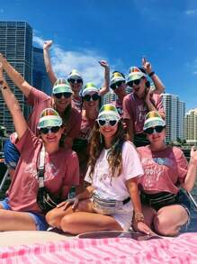 10pcs Personalized Holographic Visors,Beach Bachelorette Gifts,Pool Party Favors,Beach Wedding Gift,Bridesmaids Hat,Bachelorette Party Sun Visors