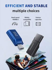 SAMSUNG Type-C手机U盘读取速度400MB/S 适用于手机平板电脑大容量高速哨兵模式U盘 - 藍色 - 查看 2