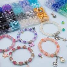 1 set de nuevas pulseras de cuentas, diseño casual y lindo, configuración DIY de múltiples estilos, patrón de dibujos animados, estilo femenino, decoración de joyas, colgante encantador, arte decorativo
