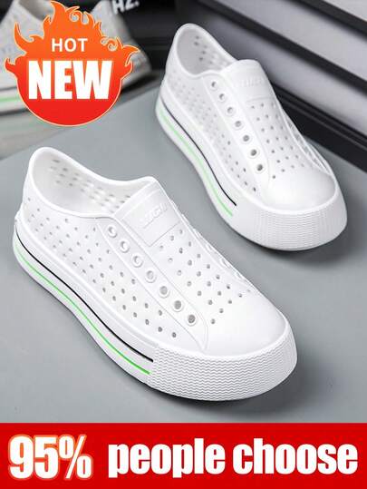 Sandali slip-on estivi unisex, leggeri e confortevoli, versatili per spiaggia/casual, traspiranti, zoccoli disponibili in più colori