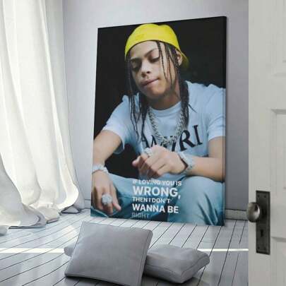 1pcDD Osama Pop Singer Canvas Poster - High Quality HD Art Print, Colorful Aesthetic Decoration For Bedroom, Living Room, Music Room, Frameless