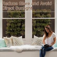 Fensterfolie für mehr Privatsphäre, Einseitiger Fensterfilm, UV-blockierend, reflektierend, wärmekontrollierend, statische Haftung, sieht von außen hinein nicht von innen nach außen, Glasabdeckung für Türen