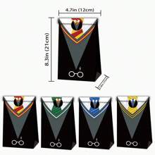 Warner Bros Artigos para Festas Harry Potter da Warner Bros - Pacotes com 12 Sacolas de Presente para Doces e Pequenos Presentes, Decorações Temáticas para Aniversários e Eventos Especiais
