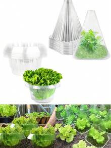 5/10pcs Reusable Plant Protective Cover With Ventilation Holes - Insect And Frost Protection For Vegetables, Flowers And Seedlings, Durable Plant Guard For All Seasons - Multicolor - View 2