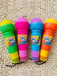 1pc Random Color Echo Microphone Toy,Perfect Gift To Have Fun With Singing And Pronunciation - No Batteries Required!(Some Parts Are Sent Random)