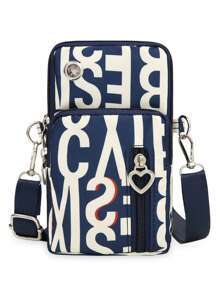 Borsa a tracolla sportiva da donna - Portafoglio multifunzione per cellulare (da indossare a spalla/braccio/a tracolla)