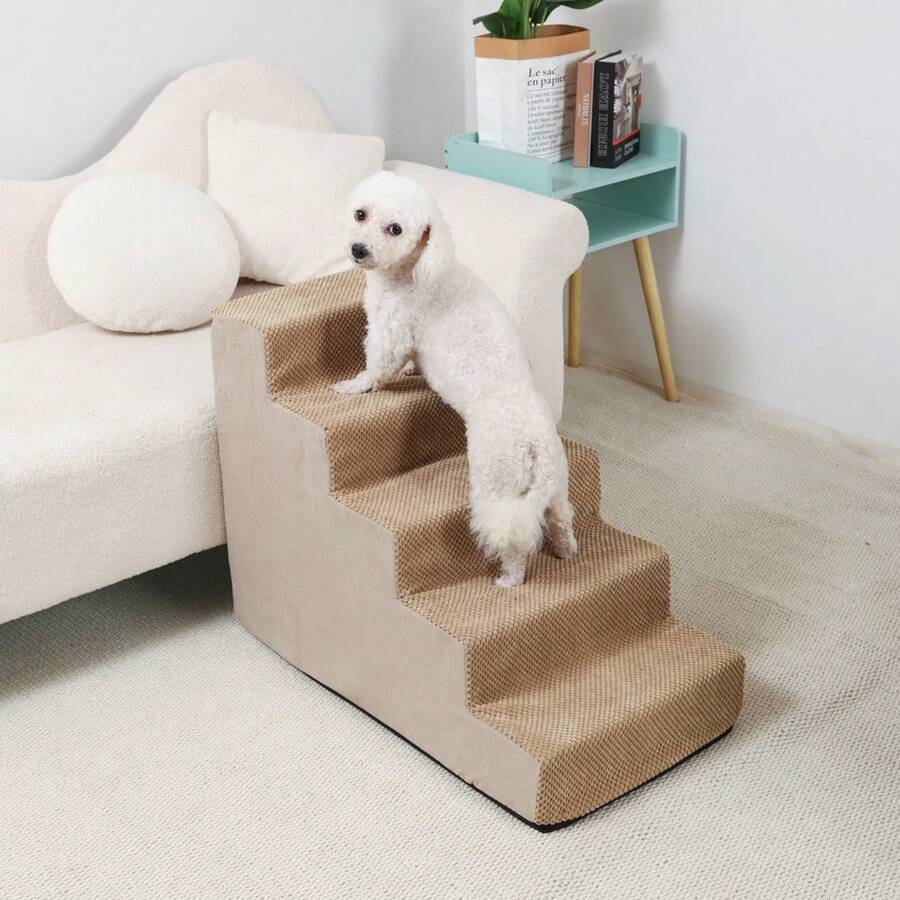 1 Stück Hunde-Treppe, Haustier-Rampe für kleine und mittlere Hunde, ältere Hunde, zum Aufstieg auf Bett und Sofa, Haustier-Ecktreppe