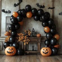 Black Balloons 5/10/12/18 Inches, 10/30/50/70/90pcs, Black Latex Balloons Suitable For Birthdays, Holidays, Graduation Celebrations, Showers, Weddings, Anniversaries, Retirement Parties, Bachelor Parties, Housewarming