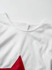 3 Peças Conjunto de Fantasia Coelho Macio como Veludo para Crianças, Macacão Adorável com Orelhas e Rabo para Halloween, Peças de Teatro Escolar