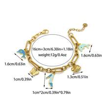 Mazuer 1 pieza Pulsera de charm elegante minimalista y versátil de oro estilo vintage para el verano y la playa, diseño chic para mujeres, regalo para el Día de la Madre, Y2K, Ramadán Eid, Acción de Gracias, Fiesta del Día de la Independencia, uso diario y casual, vacaciones