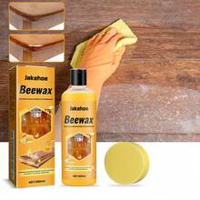 100ml/200ml+Sponge Wood Floor Brightening Cleaner Beeswax Furniture Polish Powerful Wood Conditioner Decontamination Agents For Wear-Resistant Practical Tiles Floor Scratch Repair Clean Tools - 黃色 - 查看 5