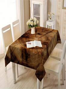 1/20 Stück minimalistisch ländliche alte Holzküche Restaurant bedruckte Tischdecke, Holzmaserung Muster Tischdecke - Festtags Tischdecke Dekoration, Zuhause Küche, Restaurant Dekoration, Festtags Geschenke, für alle Jahreszeiten geeignet.