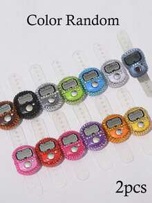 1pc Random Color Hand Press With Drill Counter Electronic Counting Device Puzzle Counter Warehouse Counting Device Ring Counter Fashion Counter For Outdoor Sports And Activities(Some Parts Are Sent Random) - Multicolor - View 14