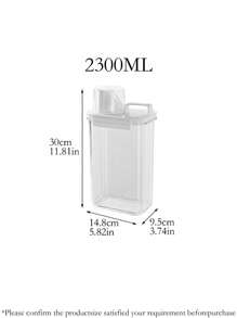 1pc Airtight Food Storage Container For Pet Food, Grain, Cat Litter, Large Capacity With Measuring Scale Lid And Carry Handle, Variety Of Sizes Available