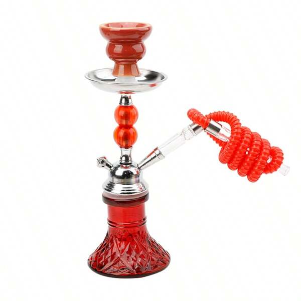1 Set New Arrival OEM High-End Single Hose Hookah Shisha Pipe Set, Includes Pipe, Accessories, Hose, And Bowl, Suitable For Home And Bar Use