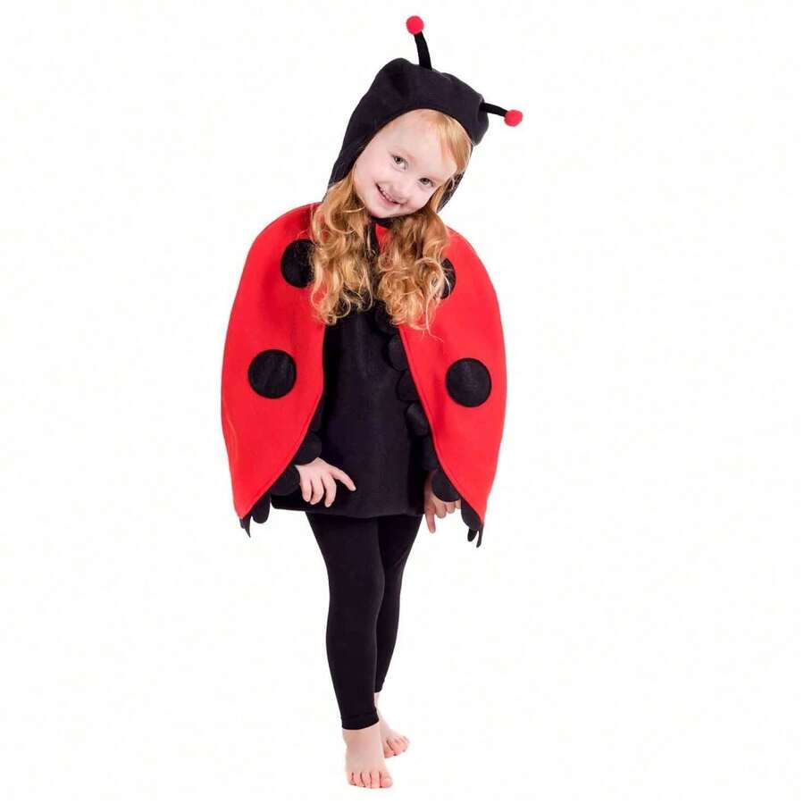 Morph Costumes Adorable Kids Ladybug Costume - Fun Fancy Dress For Boys & Girls, Perfect For Halloween, Parties, And World Book Day Dress-Up - Red - View 1