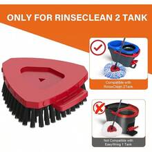 2-Pack Upgraded Rotating Mop Scrub Mop Brush Compatible With O Cedar 2 RinseClean, Kitchen, Deck, Bathroom, And Shower Floor Scrubber - 小號(1包) - 查看 7