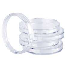 100 Pieces Of 30mm Coin Capsules With Transparent Plastic Silver Dollar Holders, Suitable For Collectors With Circular Coin Protective Covers, With Storage Boxes, Suitable For Morgan Silver Dollar Collection Items