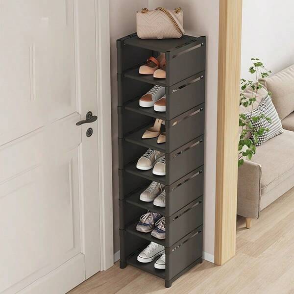 1 Peça Rack de Armazenamento de Sapatos Doméstico, Rack de Armazenamento de Sapatos Multicamadas na Entrada, Armário de Sapatos, Fácil de Instalar, Itens Domésticos