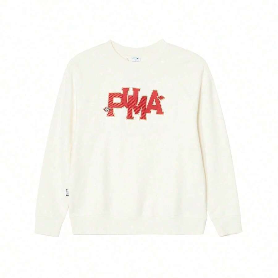 Puma [Oversized Fit]Women's Loose Sports Sweatshirt, Versatile Comfortable Casual Pullover, Spring/Autumn, 62583965 - White - View 1